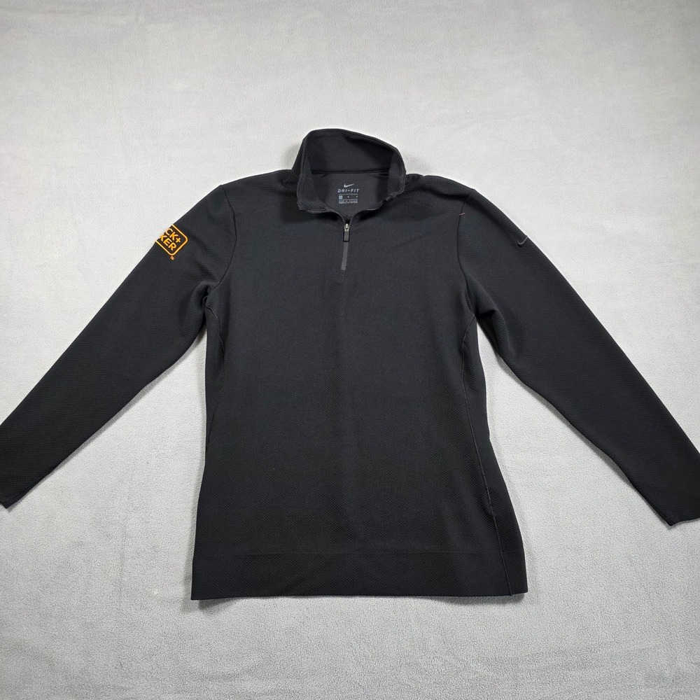 Nike Pullover Mens Medium Black Black & Decker Corporate Logo Solid